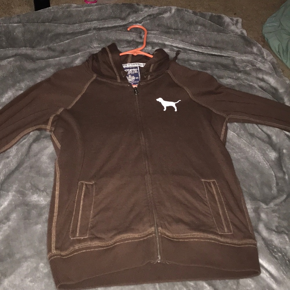Brown pink jacket